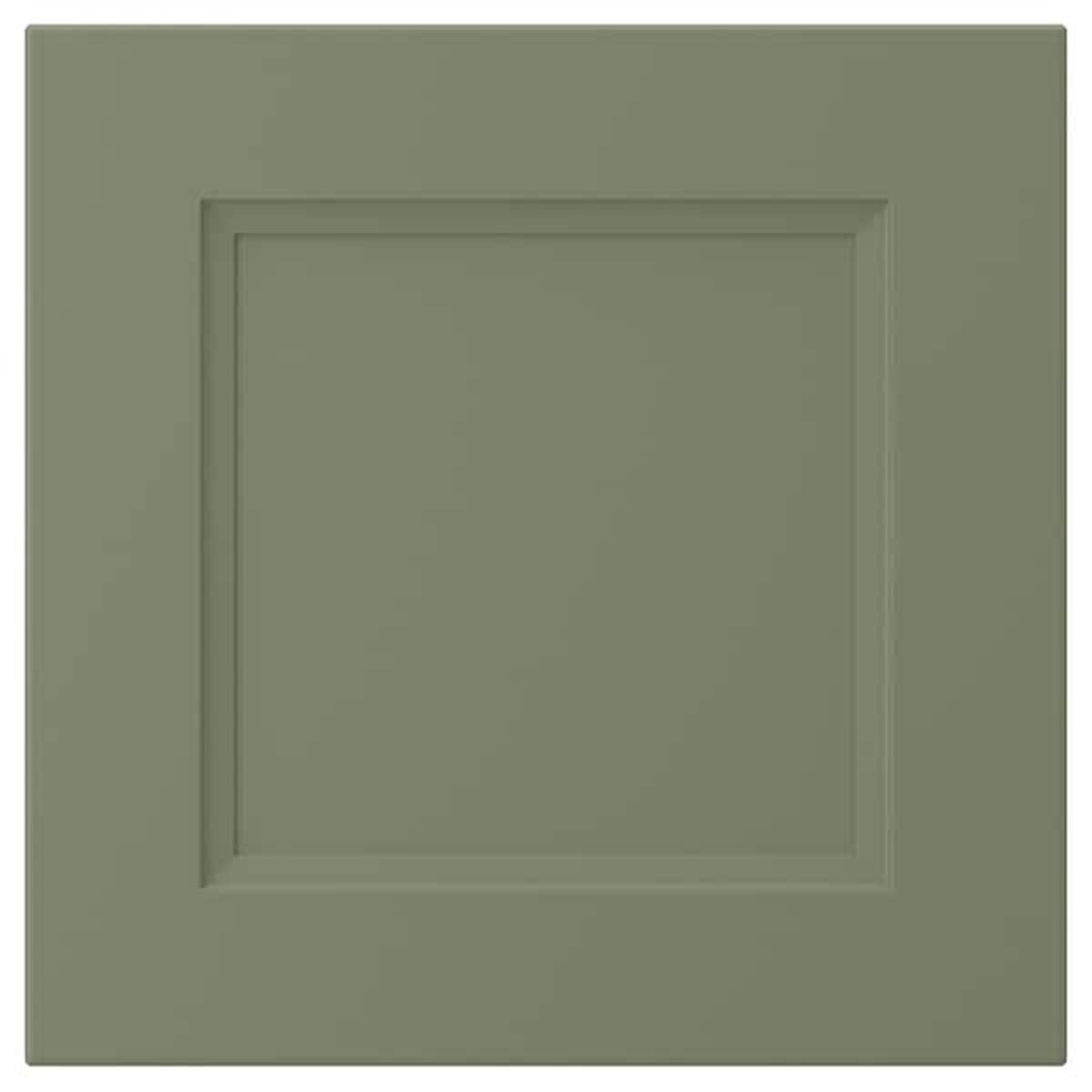 AXSTAD drawer front, grey-green, 40×40 cm