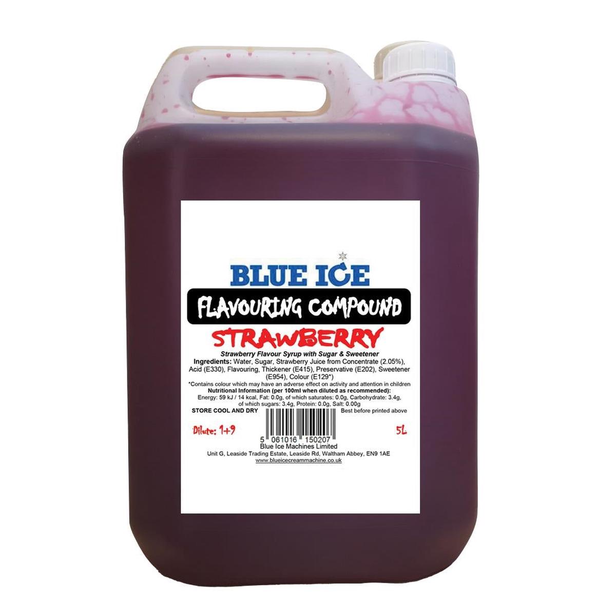 Blue Ice Strawberry Ice Cream Milkshake Flavouring Compound 5Ltr – FU112