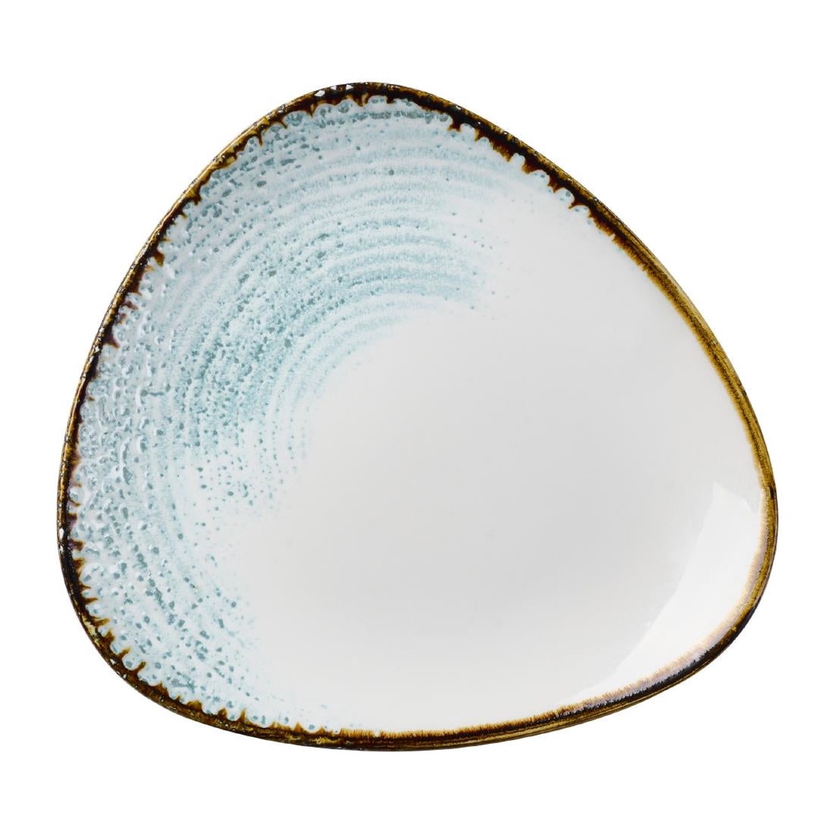 Churchill Homespun Accents Aquamarine Triangle Plate 229mm (12 Pack)