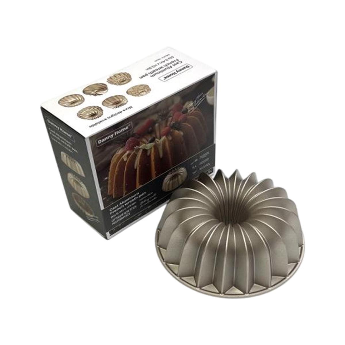 Danny Home Die Cast Aluminum French Wreath Cake Pan 24Cm - Bronze