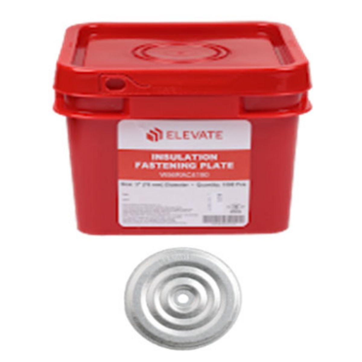Elevate 3 in. Metal Insulation Fastening Plate (Box of 1,000) – 08FSIP3