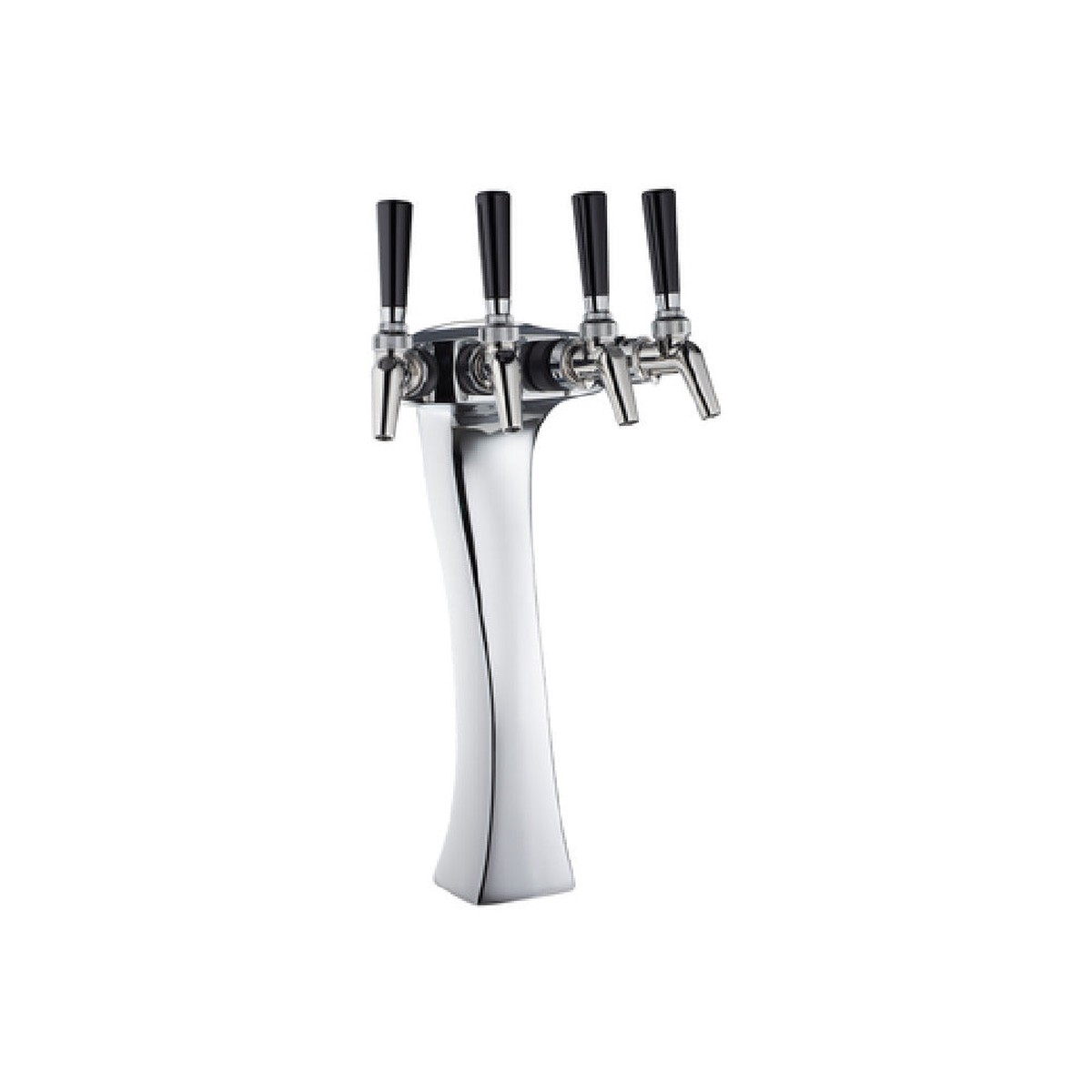 Perlick 69526W-4P Countertop Wine Dispensing Kit 4 Faucets Chrome 304 Stainless Steel