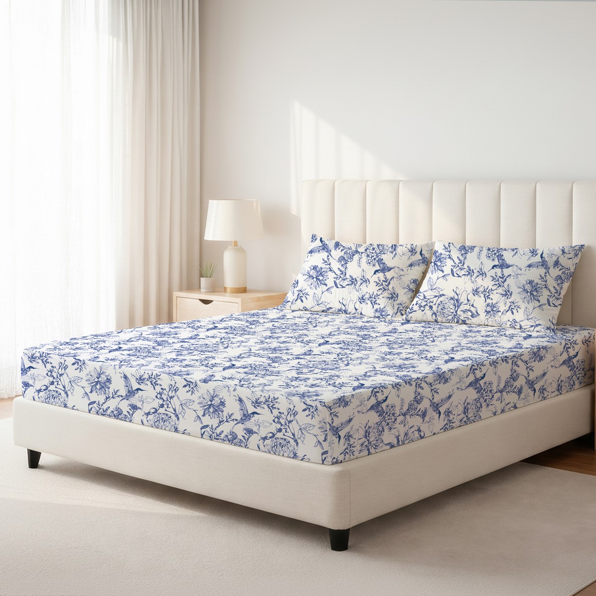 Petal Story Pure Cotton King Size Bedding Set 275x275cm