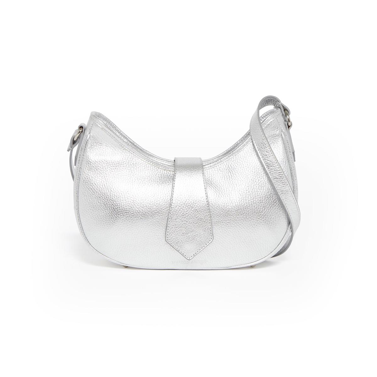 Sac port paule en cuir – Pantheon – Argent
