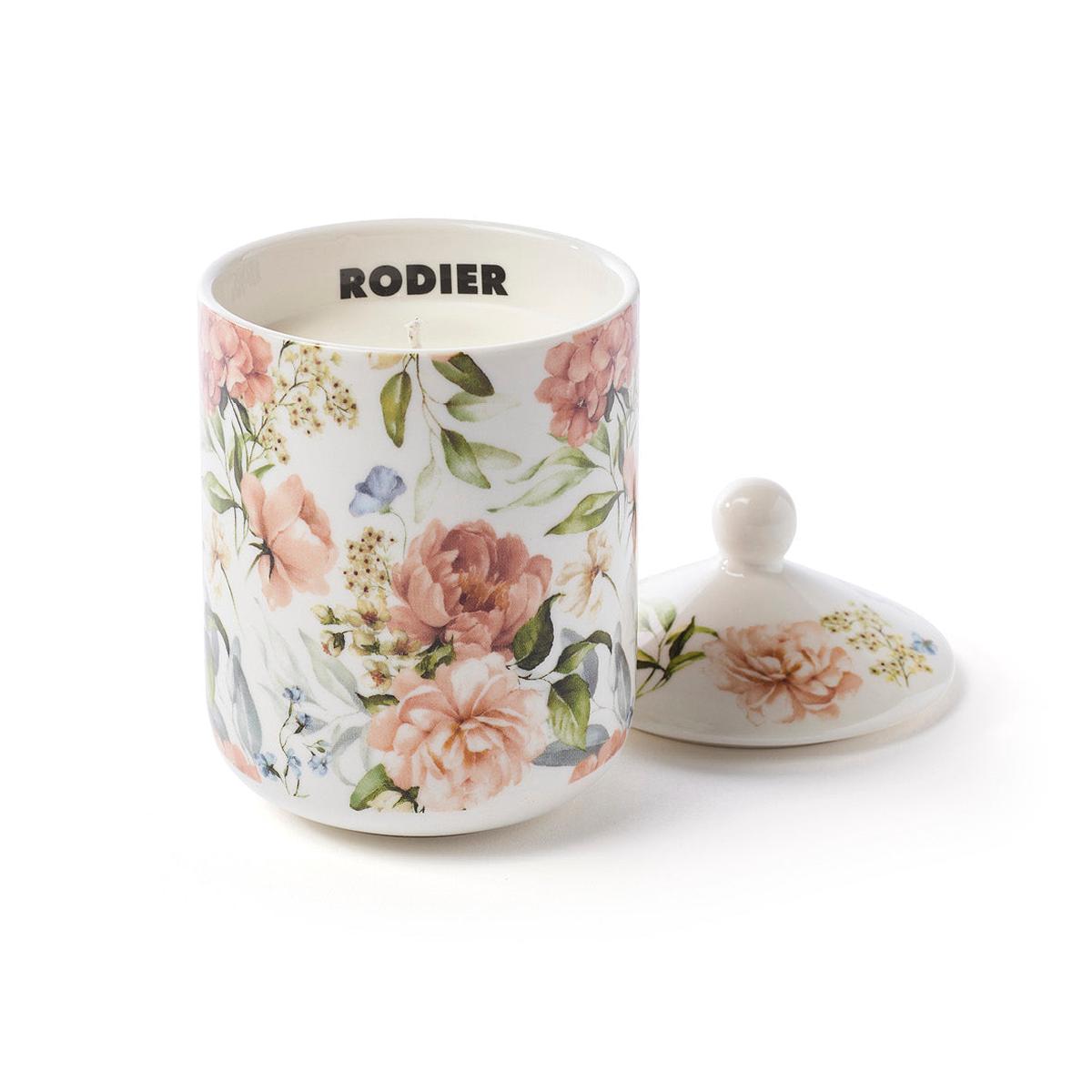Scented candle in porcelain cup Dutch flowers White – Jasmin & Ylang – 315 g