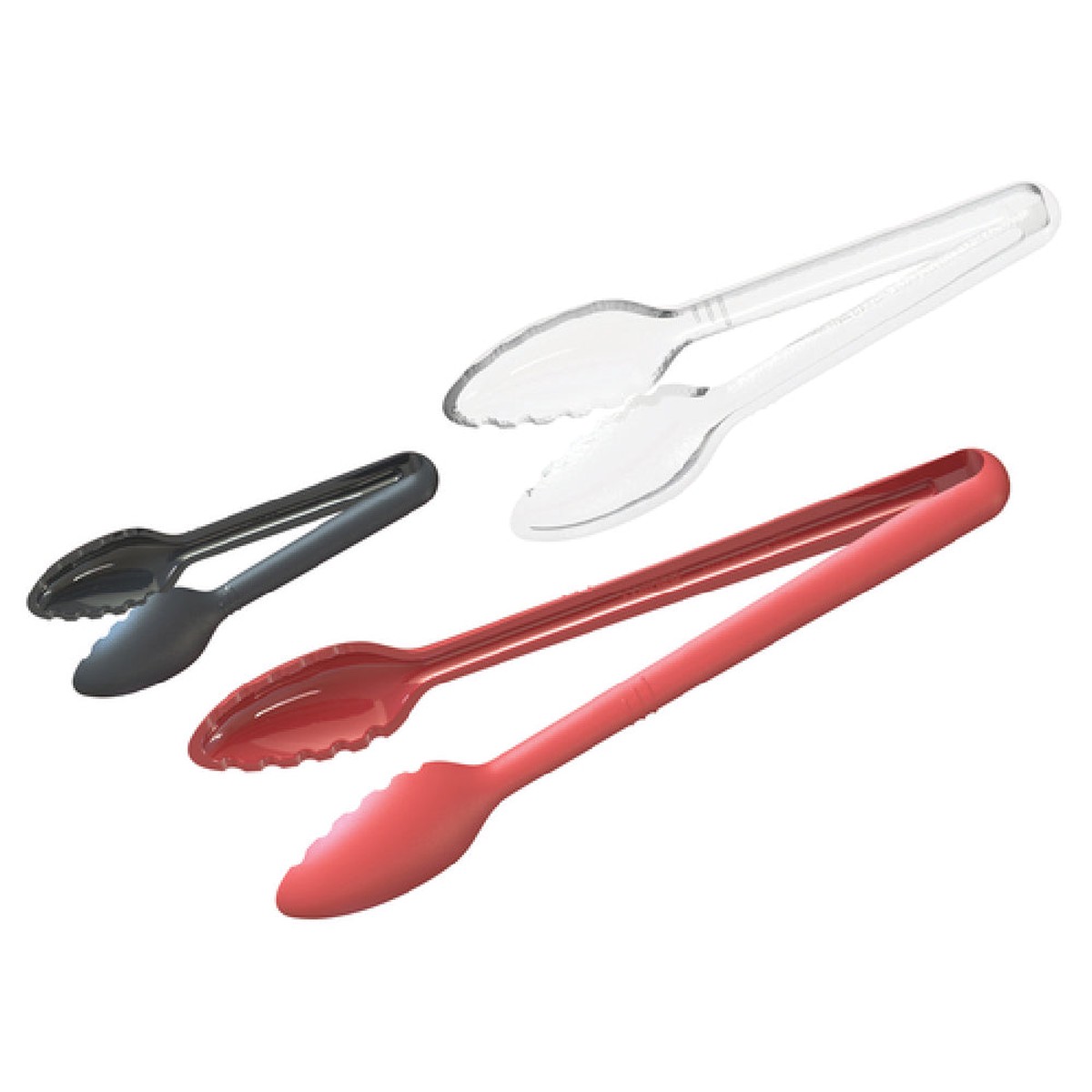 Winco CVST-6K 6 Inch Heat Resistant Serving Tong Polycarbonate Black
