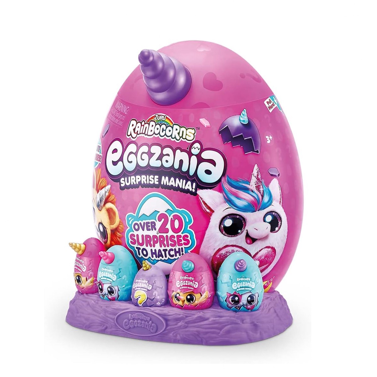 ZUR-9258 Rainbocorns Big Eggzania Surprise Giant Surprise Egg Toy with Plush & Collectibles