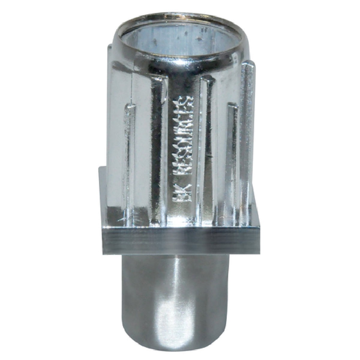 BK Resources BK-SSQAF 1.63 Inch Adjustable Bullet Foot Stainless Steel Over White Metal