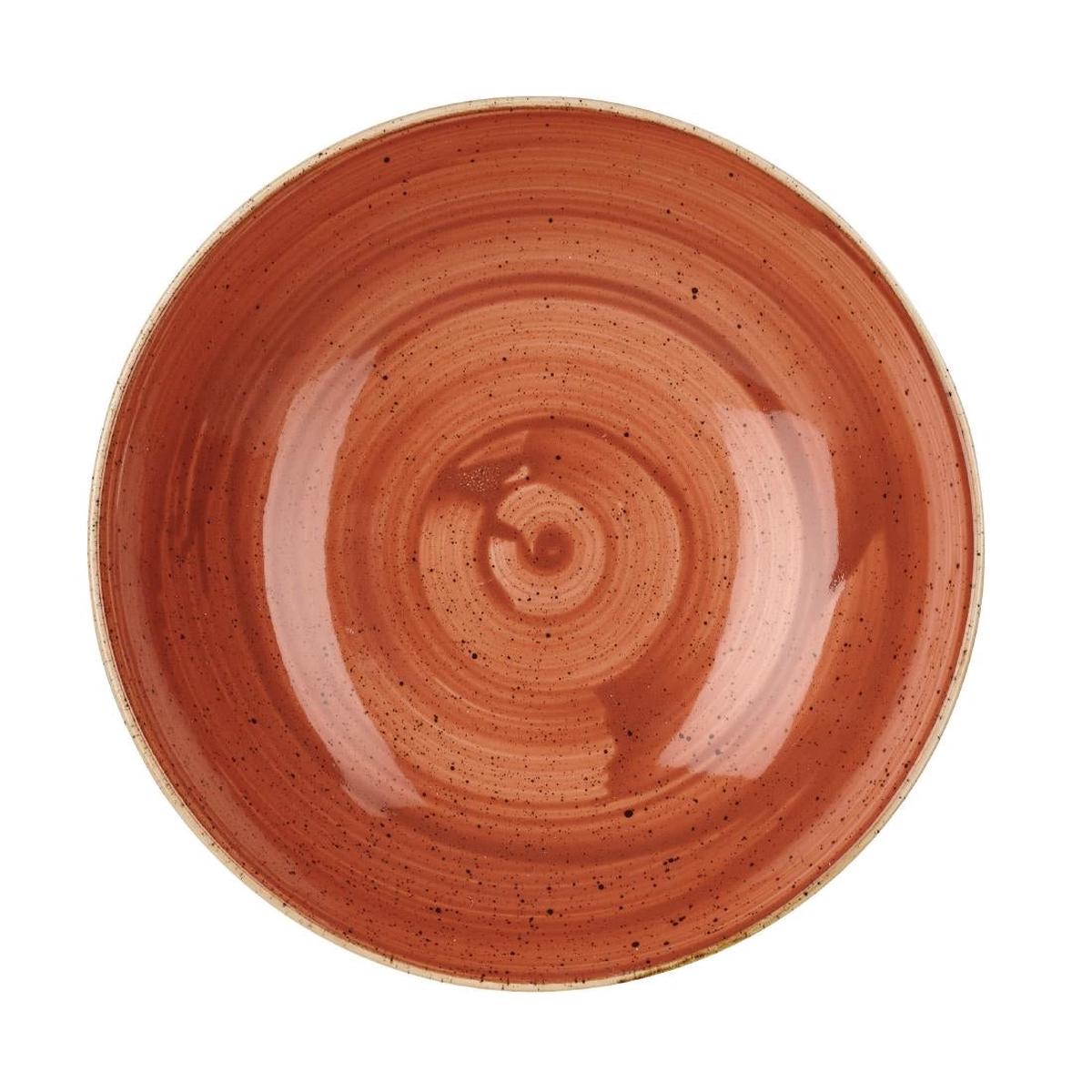 Churchill Stonecast Round Coupe Bowl Spiced Orange 248mm (12 Pack) PAS-DK540