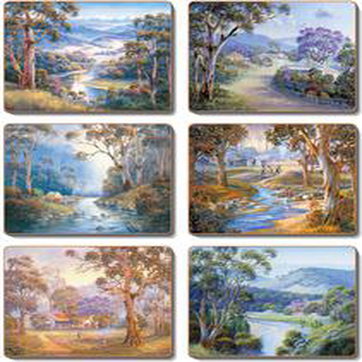 Cinnamon ‘Bradleys Stream’ Coasters Set of 6