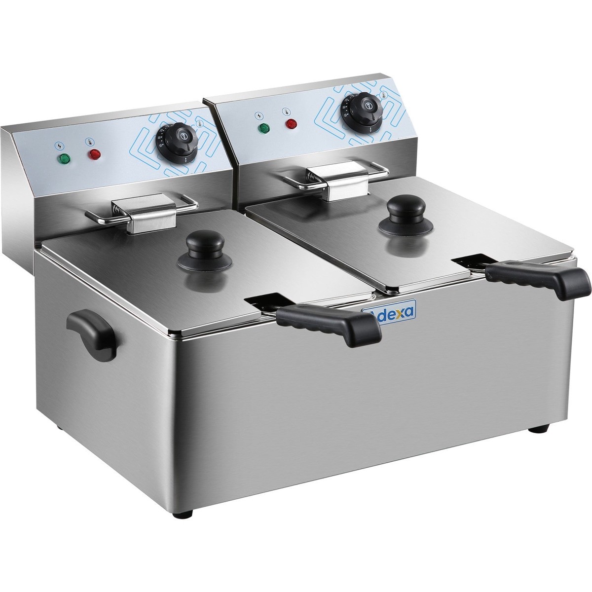 Commercial Fryer Double Electric 2 x 8 litre 6.5kW Countertop | HEF8L2