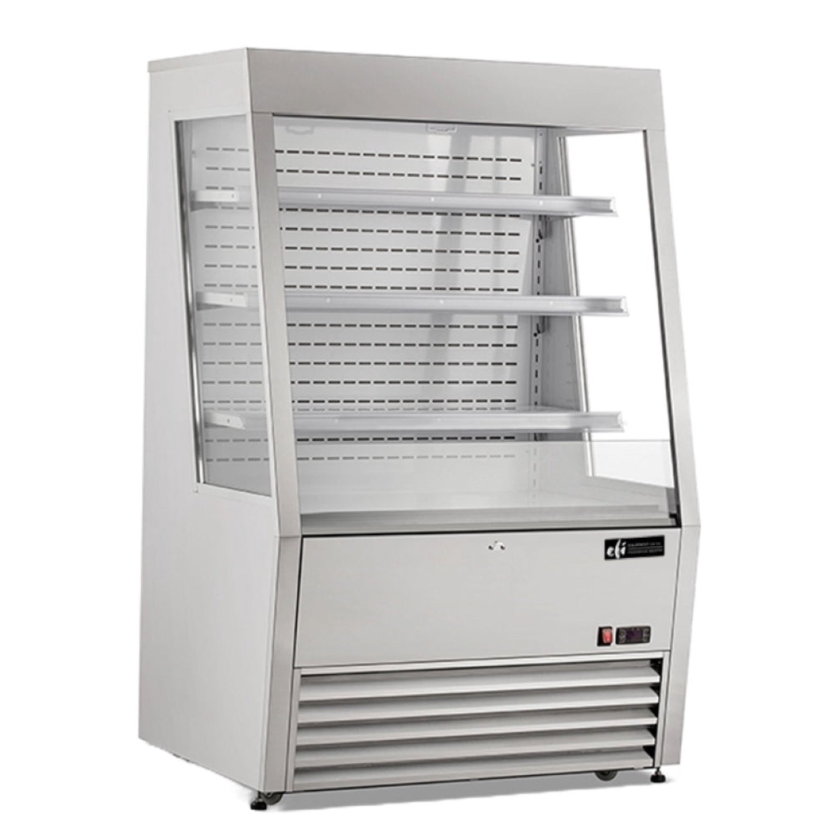EFI CGOM-3659S 36″ Stainless Steel Curved Refrigerated Open Air Merchandiser – 11.3 Cu. Ft.