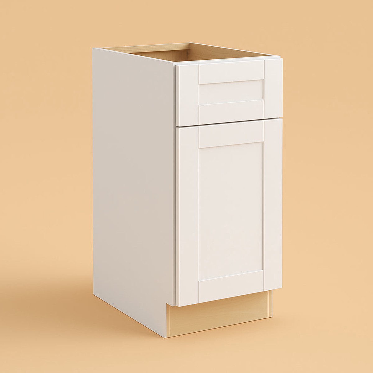 MILL’S PRIDE Richmond Verona White Shaker Base Kitchen Cabinet – 21 in W x 24 in D x 34.5 in H