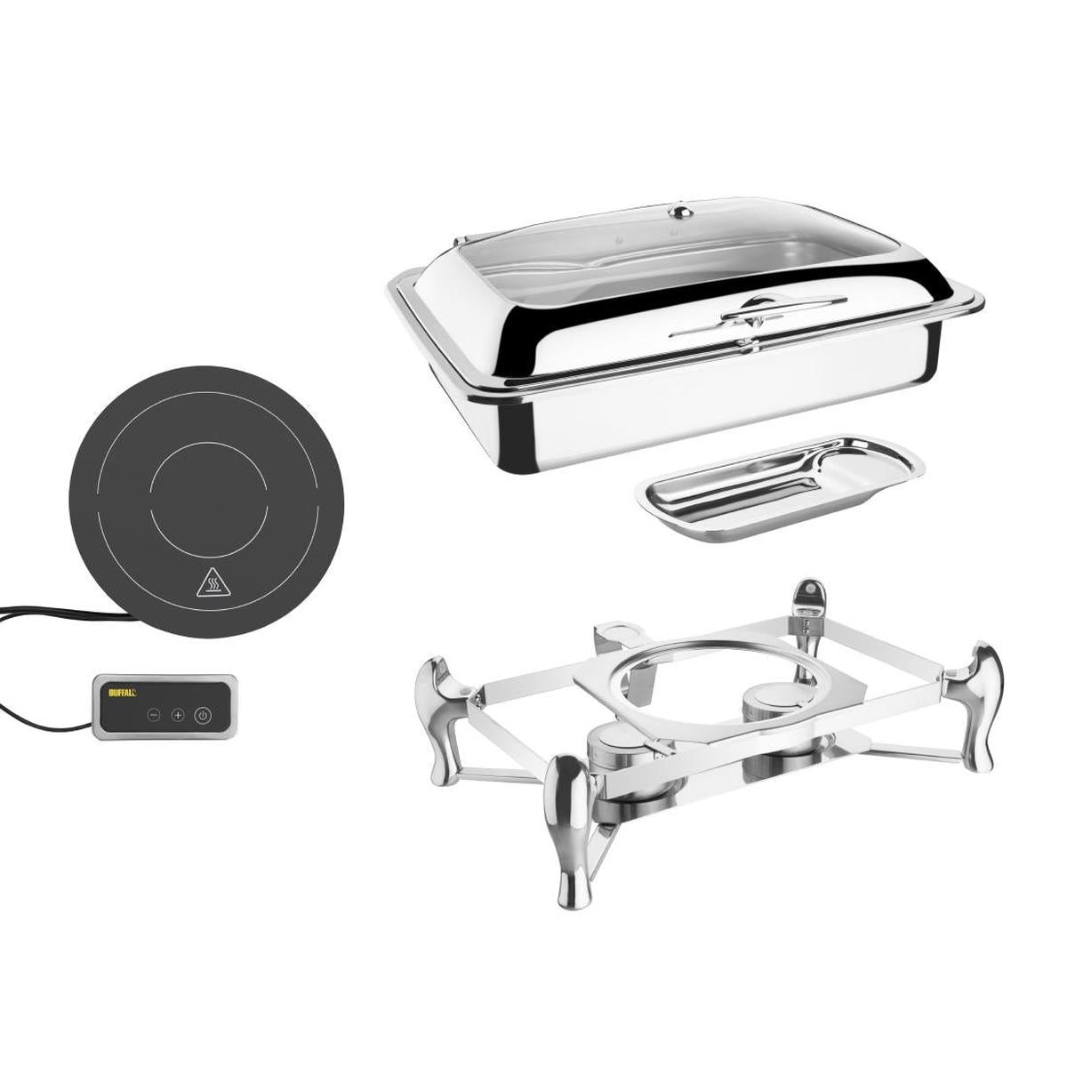 Olympia 1/1 Induction Chafer – Stand & Induction Heater Set – SA648