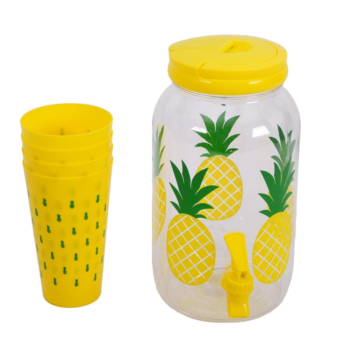 Plastic Juice Dispenser – Yellow Color