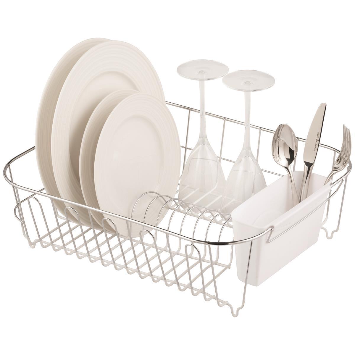 Slimline Large Dish Rack – White