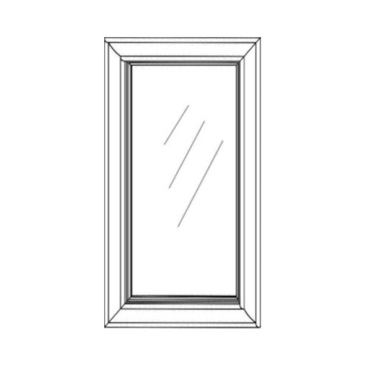 Toffee Shaker 12″ X 30″ Glass Door (Textured Glass)