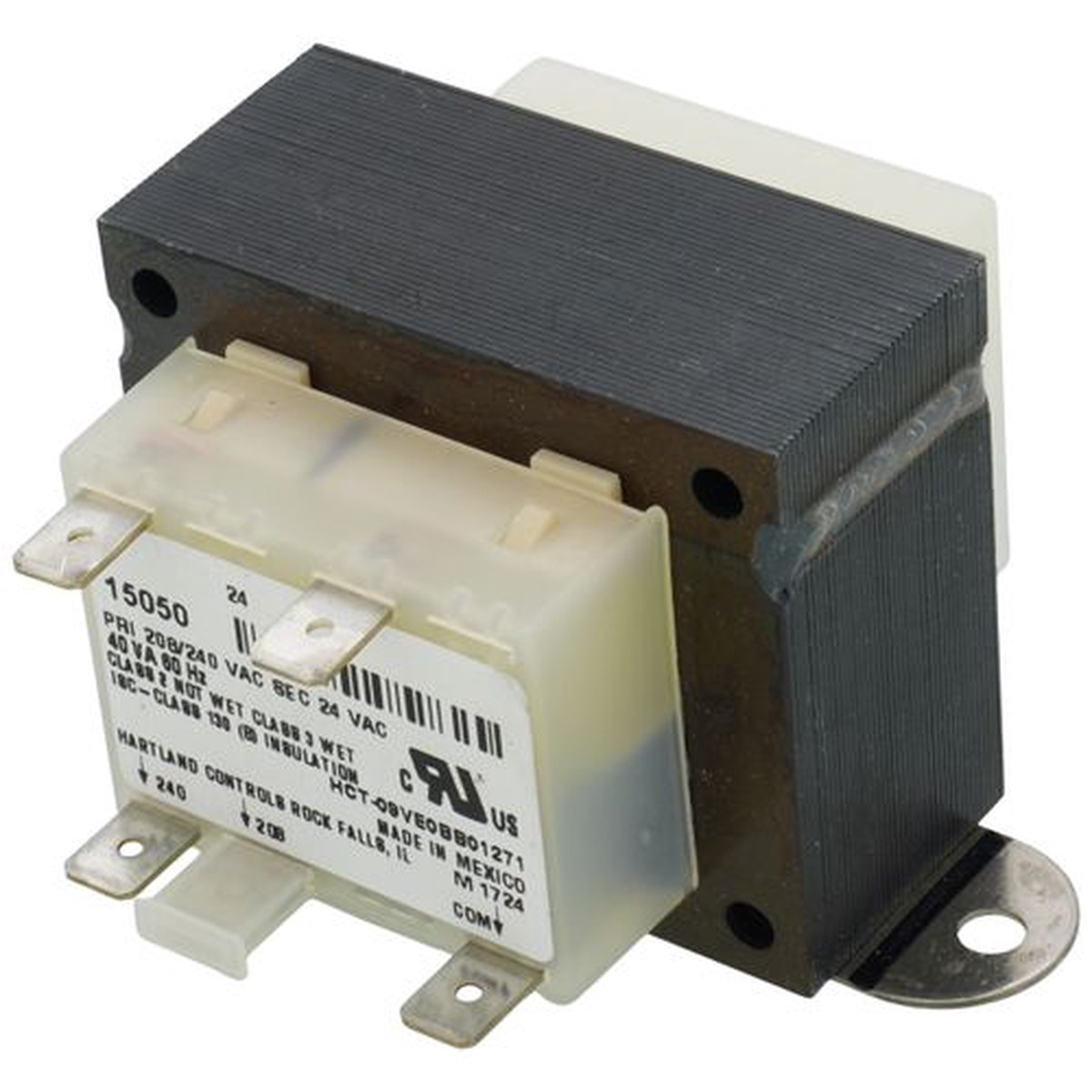 York S1-3300-3861 40VA Transformer (240V Primary, 24V Secondary)