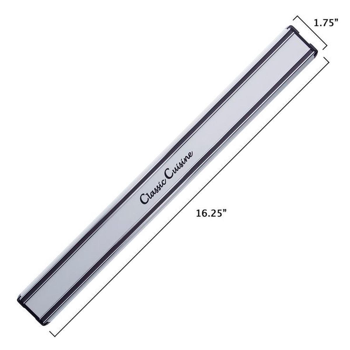 16. in. Stainless Magnetic Aluminum Bar Storage Strip