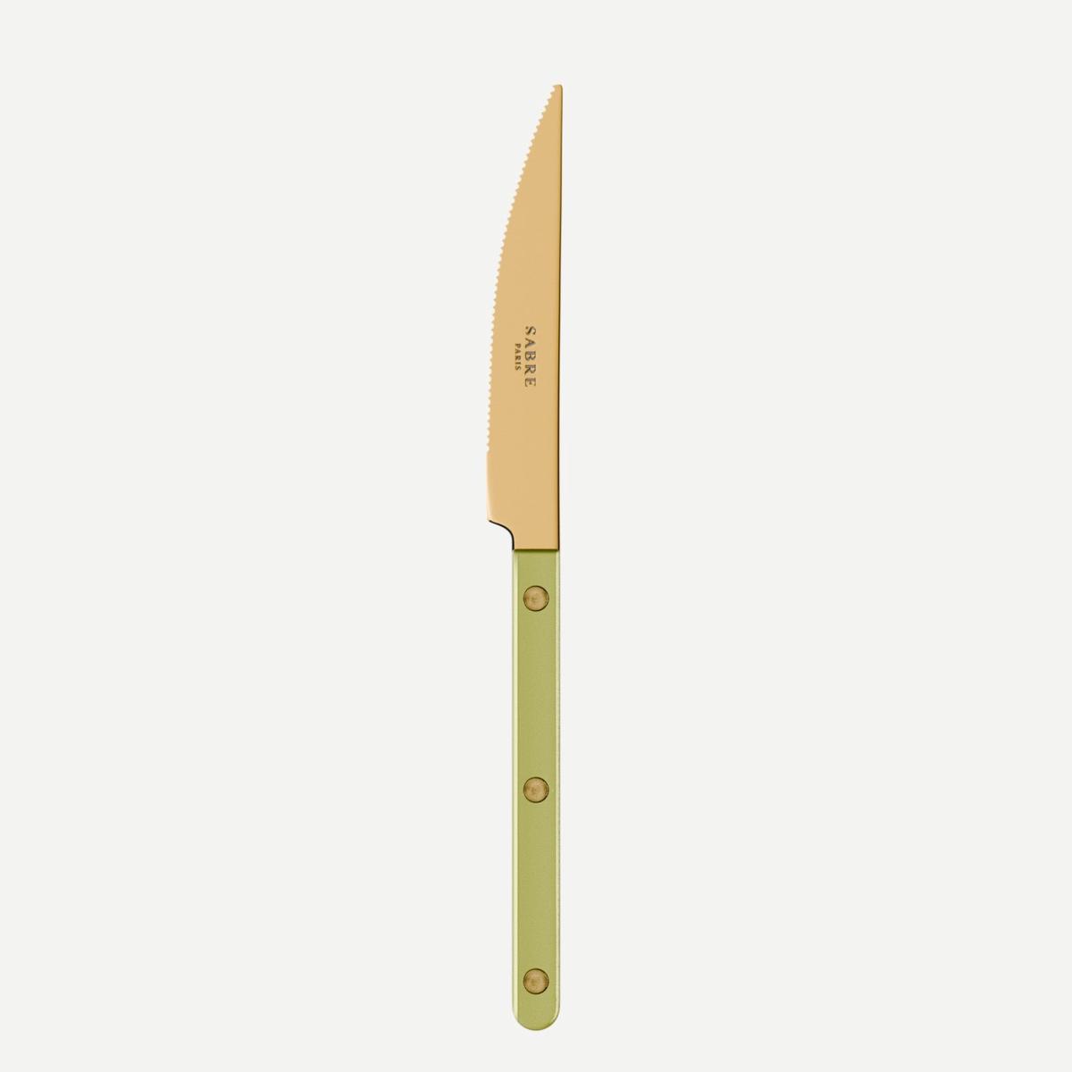 Bistrot Gold color Pearly, Moss – Dinner knife