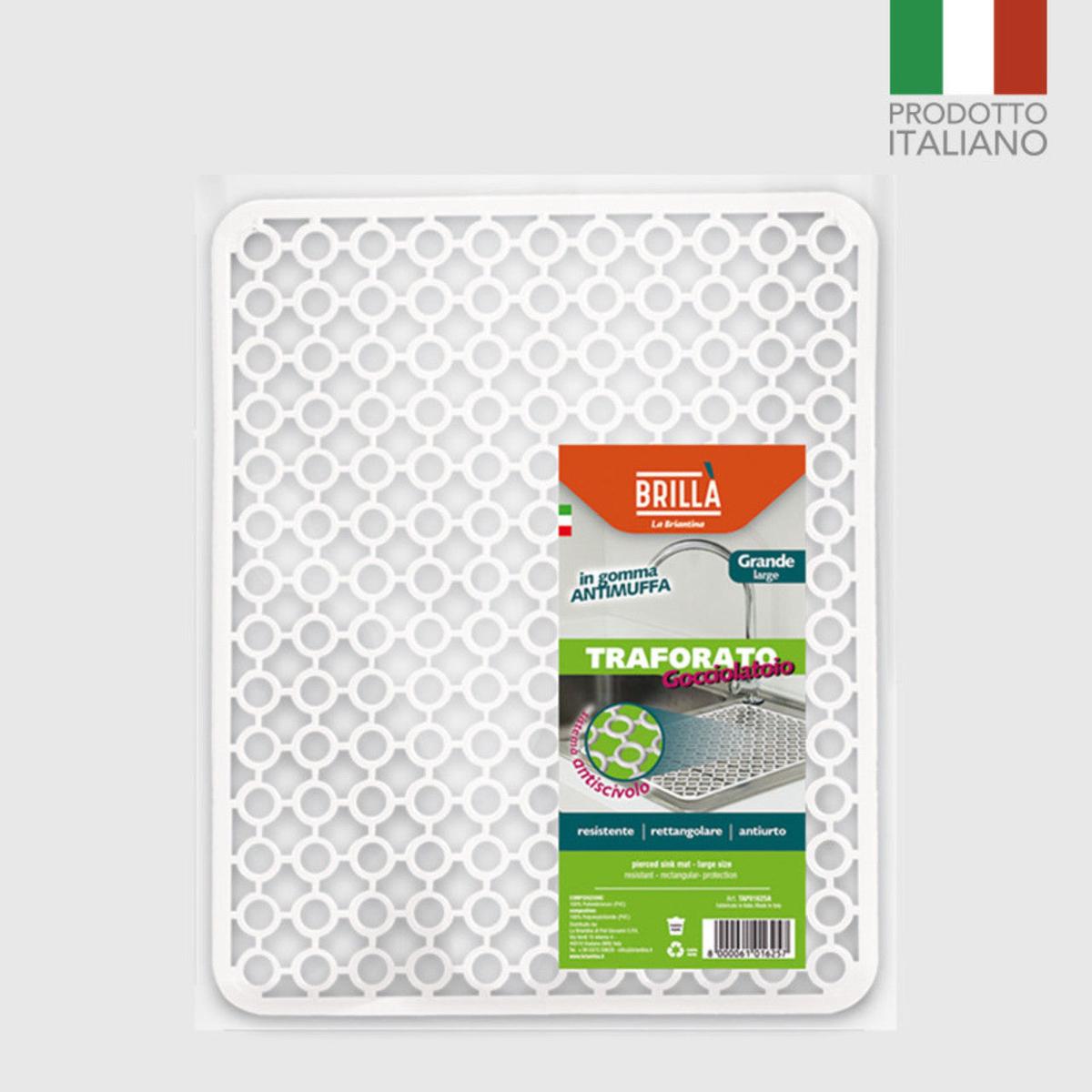 Brill Tappeto Traforato Grande Bianco