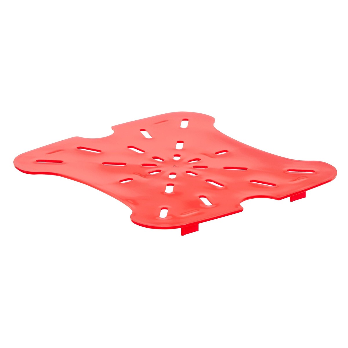 Cambro 6SFSFPDPP266 Camsquares FreshPro Translucent Drain Shelves for 6 and 8 Qt. Containers – Red