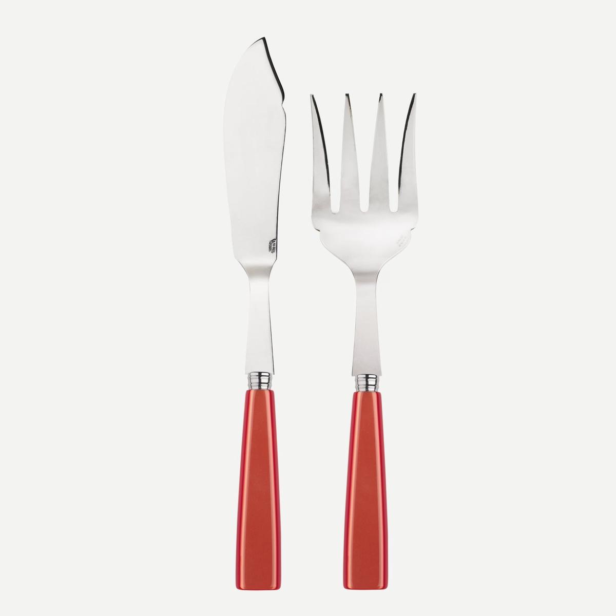 Icne, Orange – Fish serving set