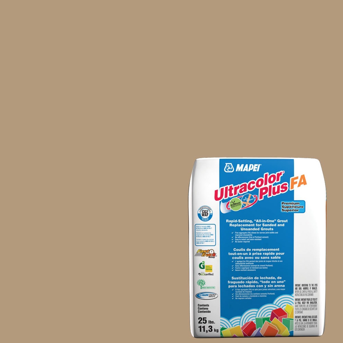 MAPEI Ultracolor Plus FA Grout, Bamboo #5108 25 lbs