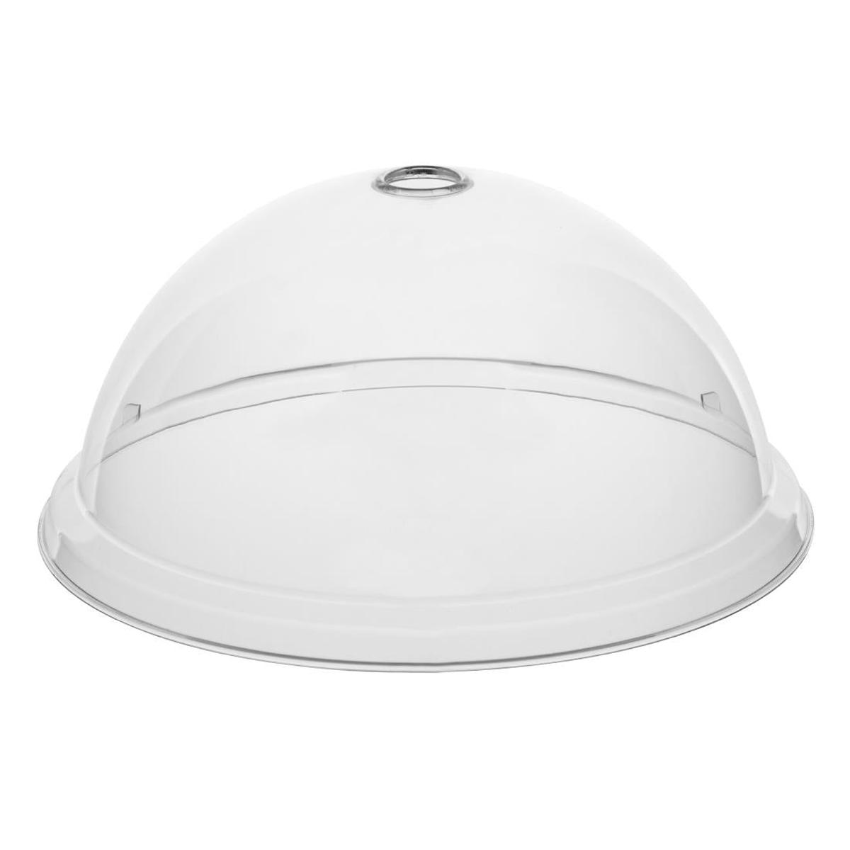 Olympia Kristallon Polycarbonate Domed Plate Cover Round 300mm (300()x160(H)mm) PAS-DP792