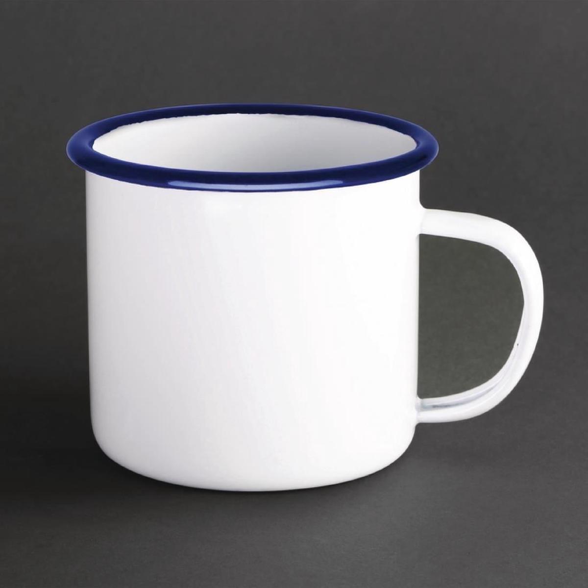 Olympia Large Enamel Soup Mug 670ml (670ml / 23.5oz. Pack quantity: 6.) PAS-DC398