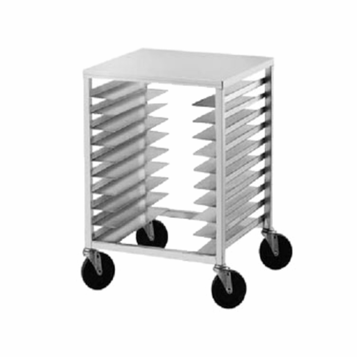 PR10-3PT | 20′ | Pan Rack with Work Top, Mobile