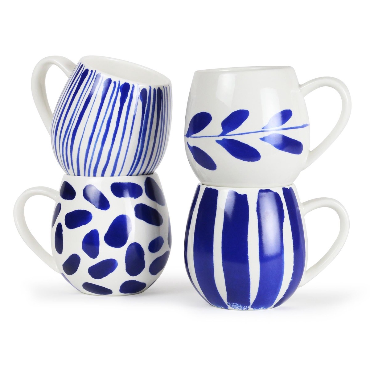 Robert Gordon Hug Mug Set of 4 – Indigo Brush