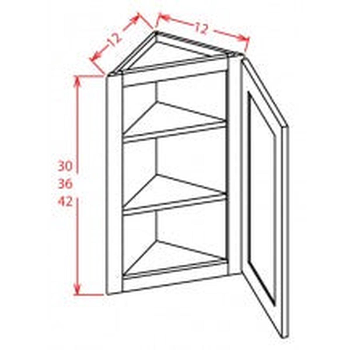 Stone Shaker 12″W x 30″H Angle Wall Cabinet