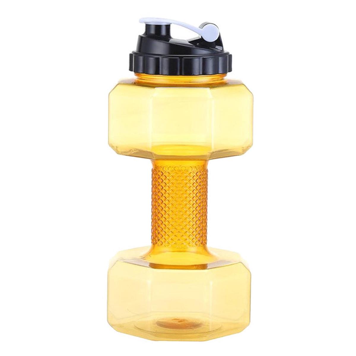 Water Bottle Dumbell Shape 2200Ml -Yellow