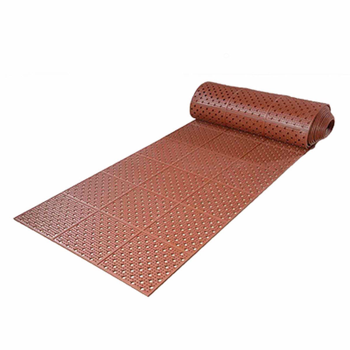 Axia Happy Mat RDM0232TH Floor Runner, 2″ x 12″, 3/8″ thick, grease resistant, reversible, rubber, red