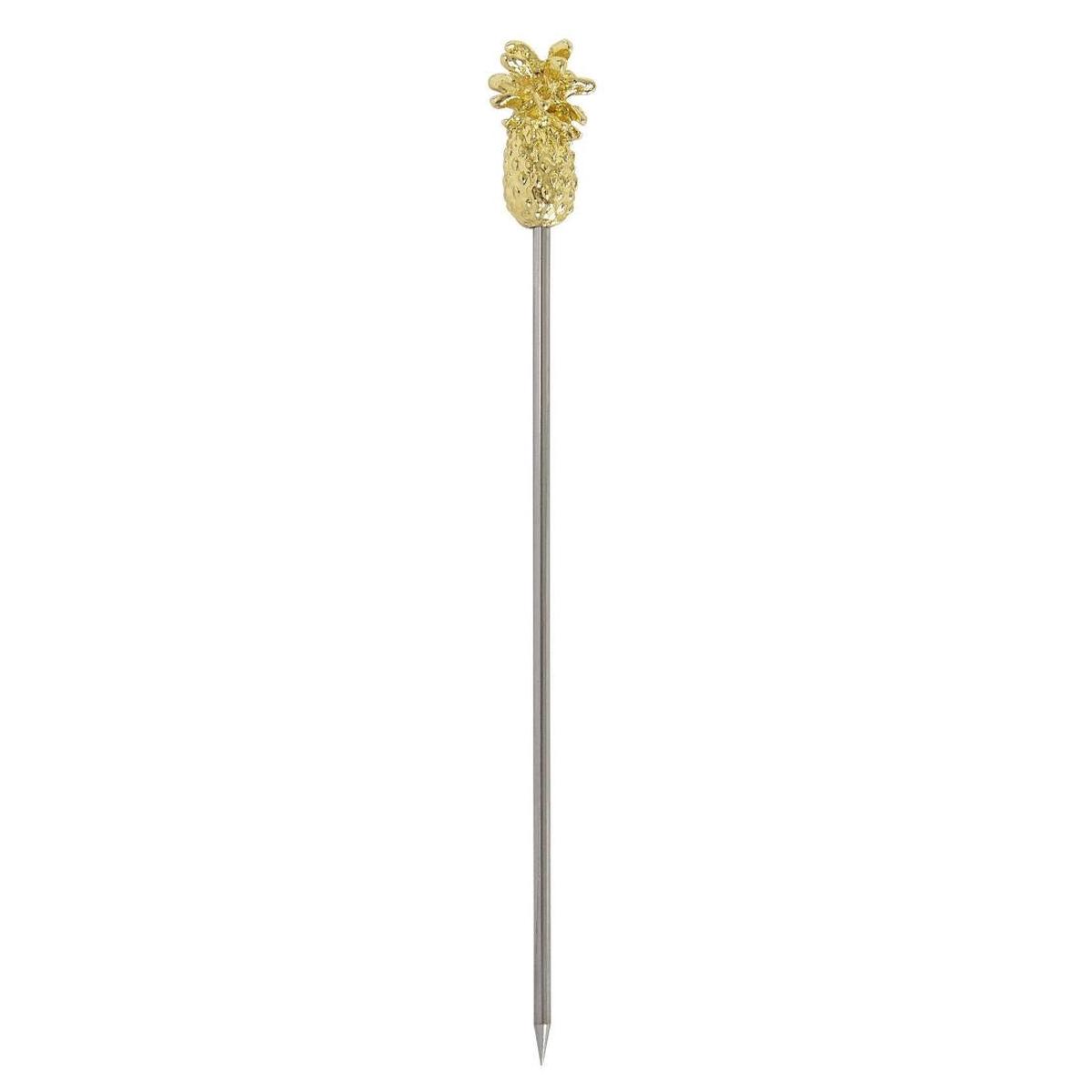 Beaumont Pineapple Garnish Pick Gold Plated (Pack of 10) – CZ591