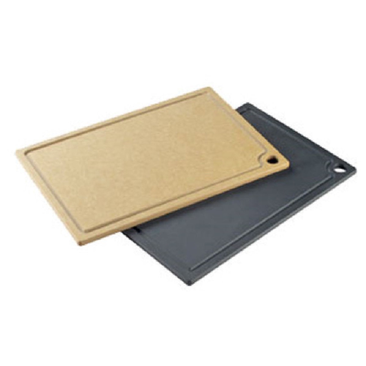 Cal Mil 3337-1218-13 12 Inch Composite Cutting Board with Hanging Hole Black
