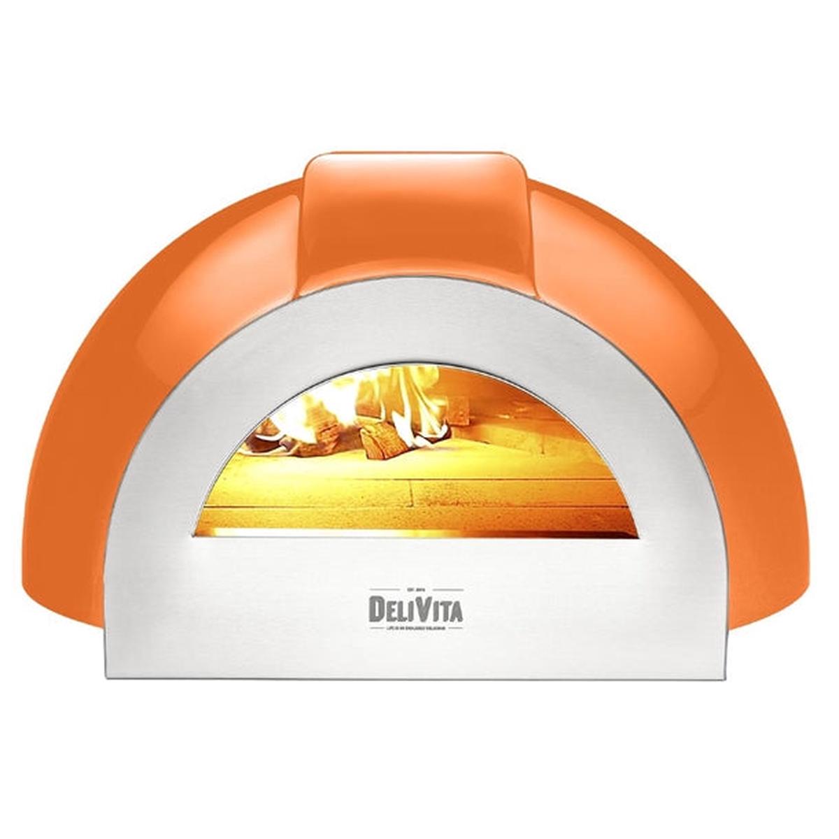 DeliVita Pro Dual Fuel Pizza Oven Orange Blaze+ Chimney – HZ253
