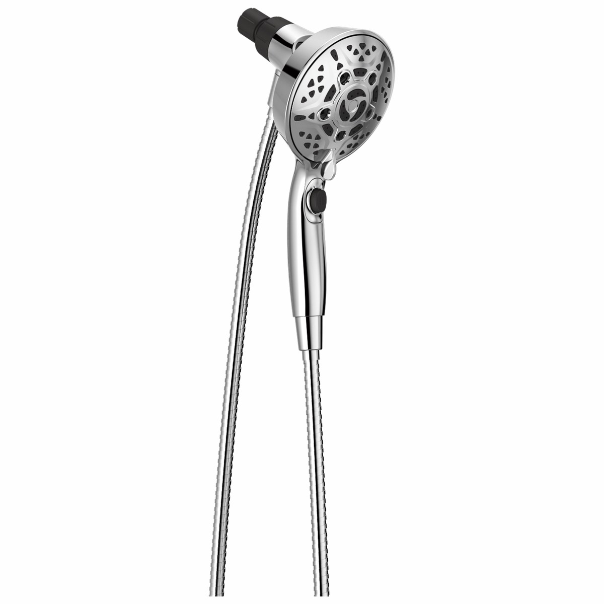 Delta SureDock 7-Spray 5 in. Single Wall-Mount Handheld H2Okinetic Shower Head, SpotShield Brushed Nickel