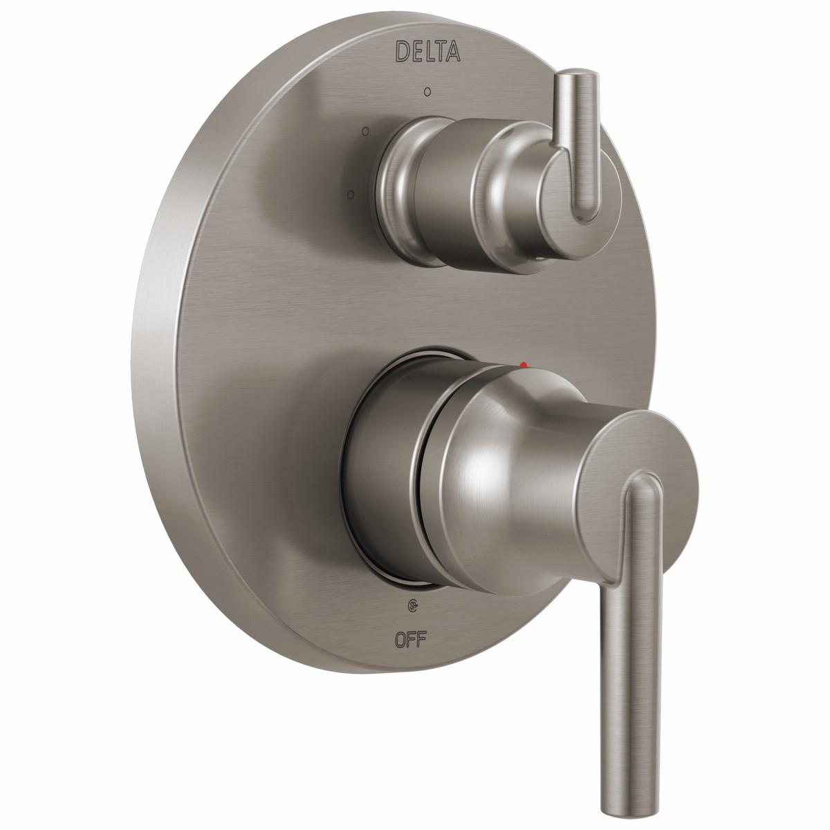 Delta Trinsic 0.5-in Stainless Steel Bathtub/Shower Diverter Trim, 3.688-in Length