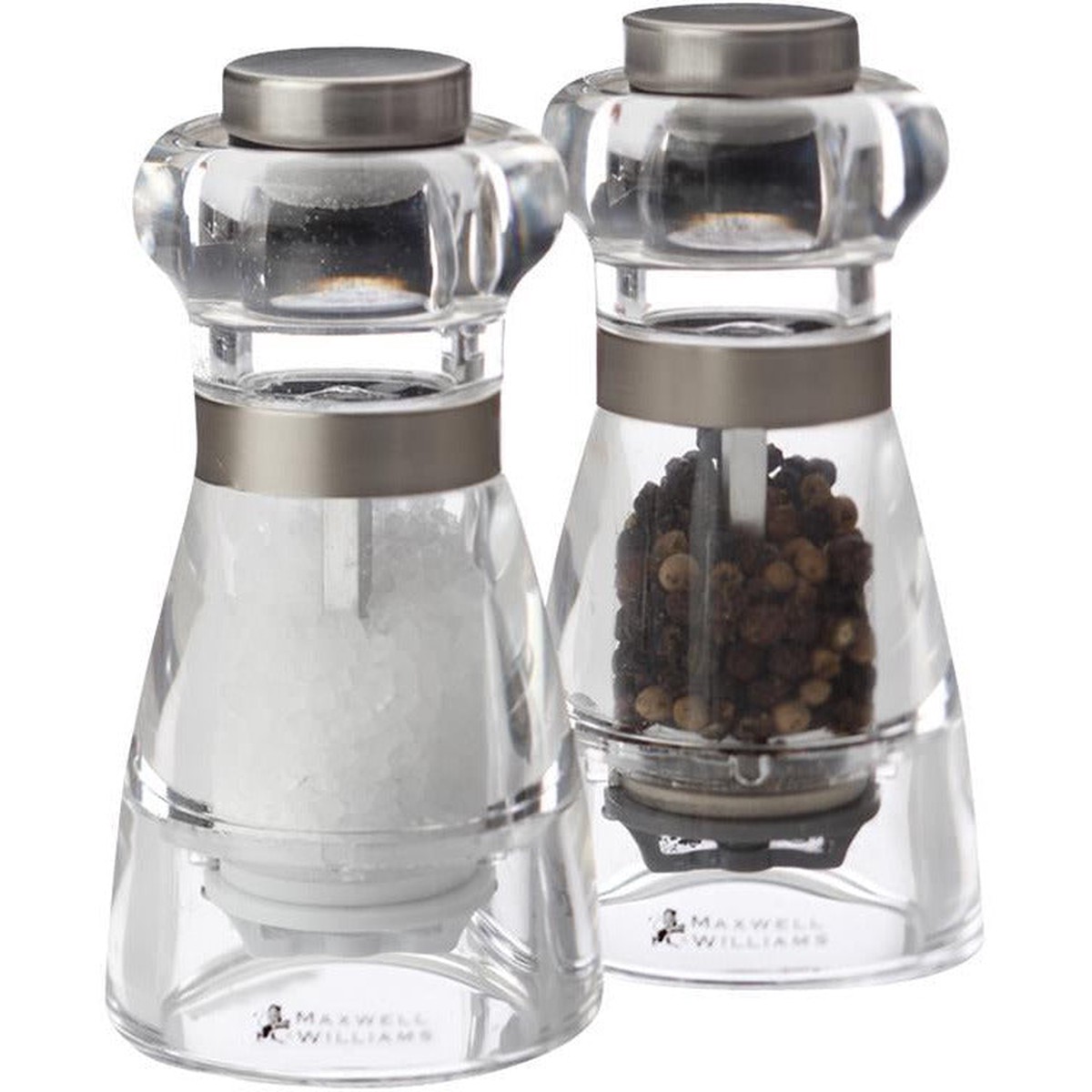 Dynasty Acrylic Salt And Pepper Mill Set – 11cm