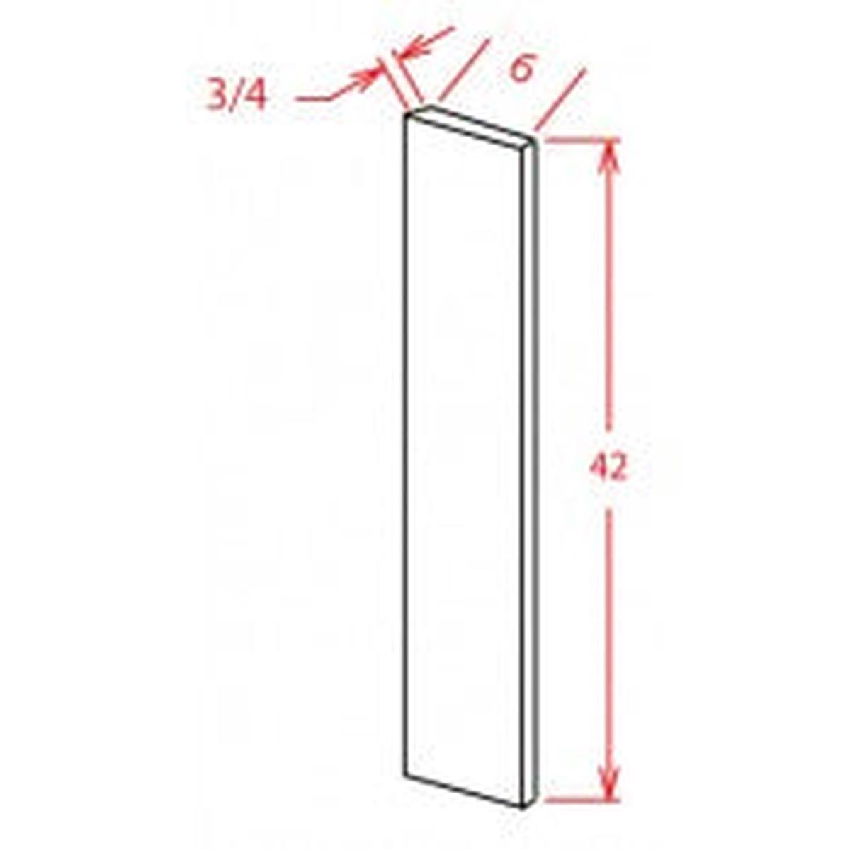 English Toffee 6″ W x 42″ H Wall Filler
