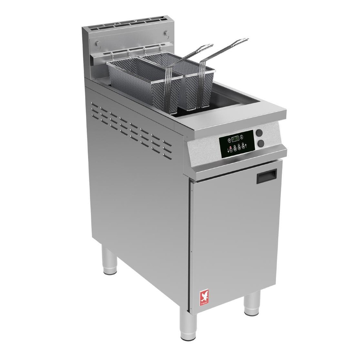 Falcon Dominator Plus G3840XP Single Pan Twin Basket Programmable LPG Angel Fryer with Feet
