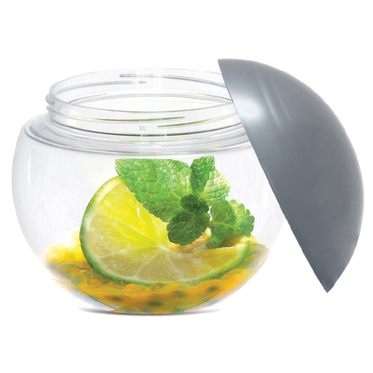 JB Prince R875 8 Oz Comatec Disposable Sphere Container Transparent Plastic 100 Packs