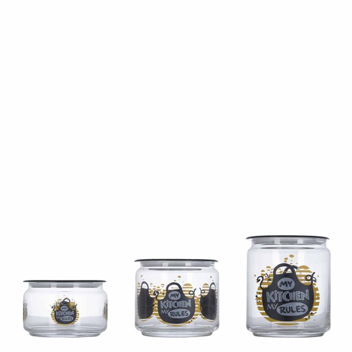 Luminarc Kitchen Rules Jars – Clear