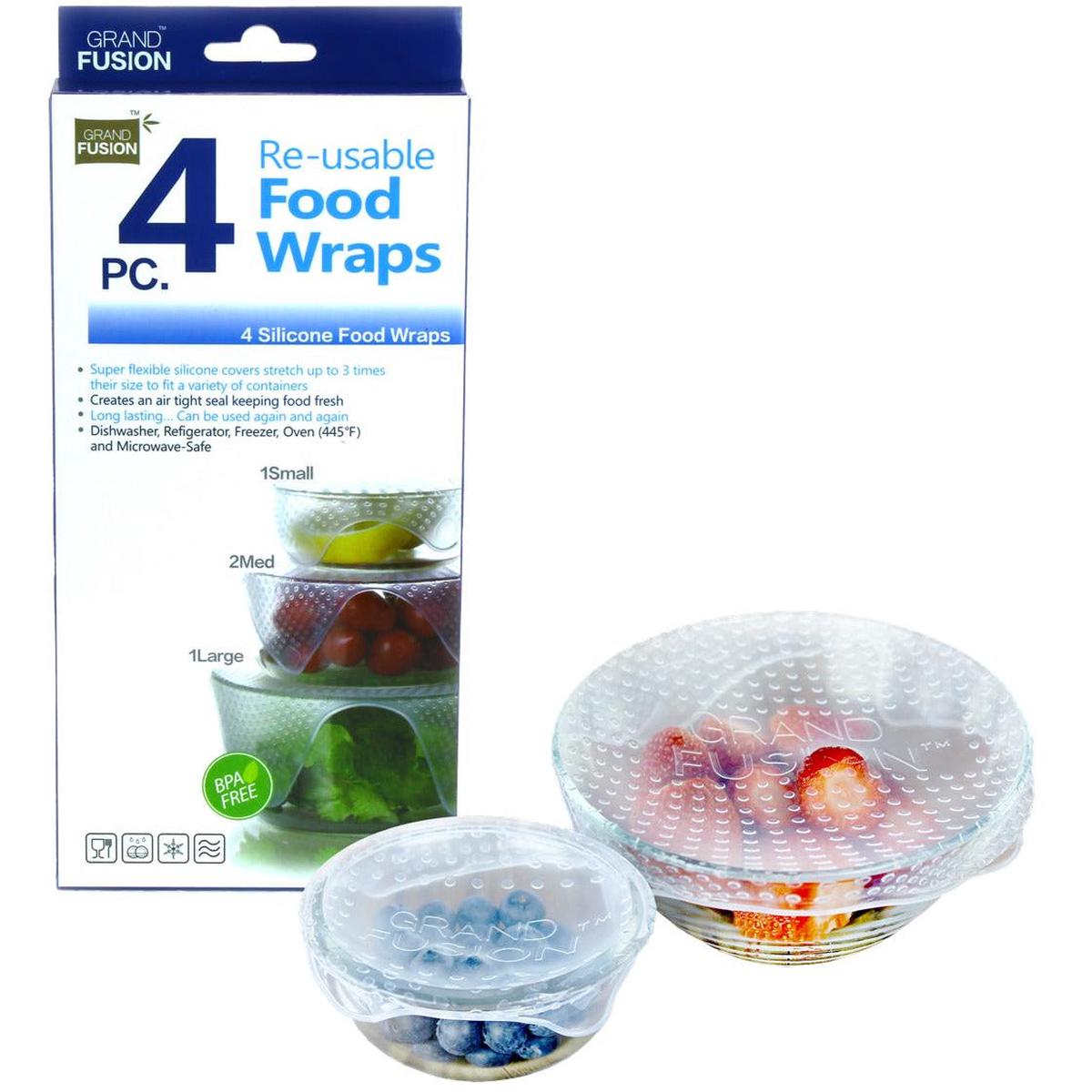 Silicone Food Wraps – Set 4
