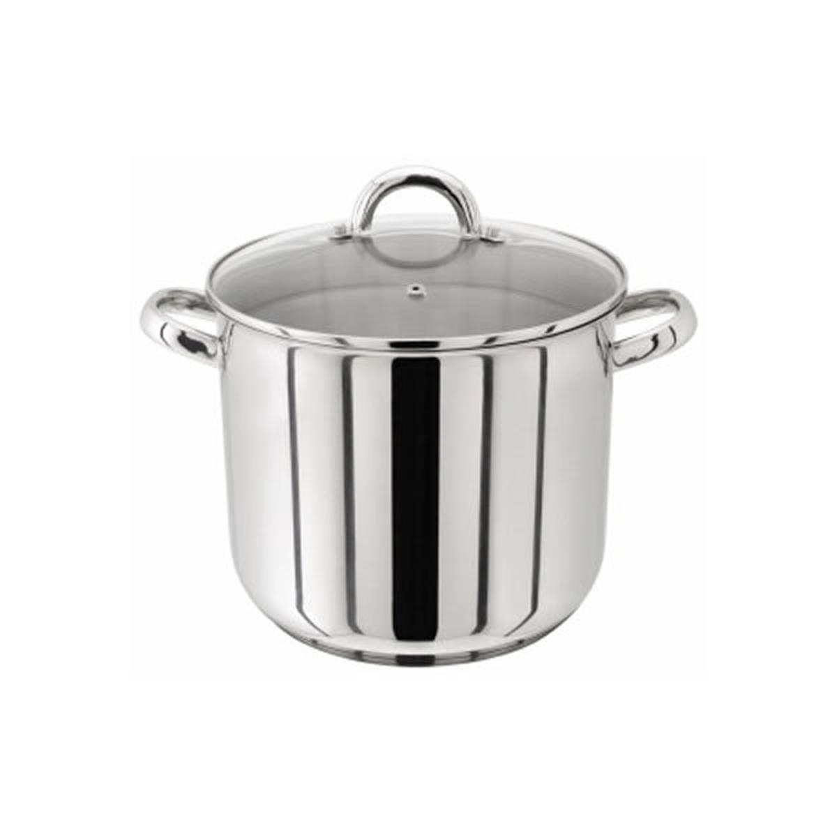 Stainless Steel Stockpot with Glass Lid – 28CM (13.5L)