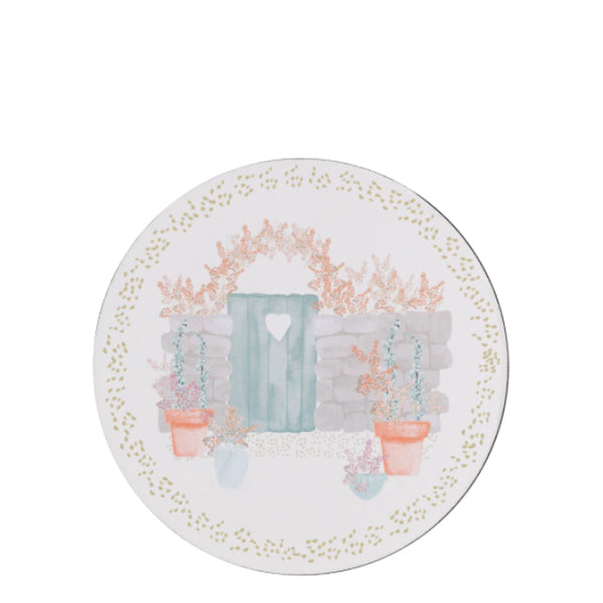 Walled Garden Round Coasters Set Of 6
