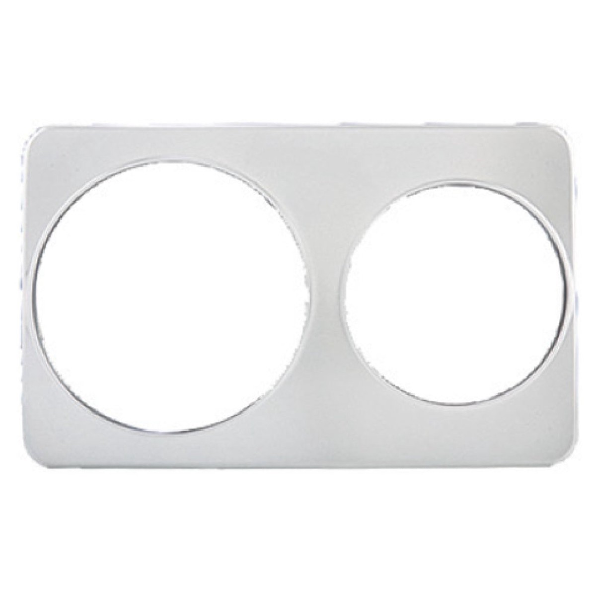 Winco ADP-810 21 Inch Adapter Plate with (1) 8-3/8 and (1) 10-3/8 Inch Holes Stainless Steel
