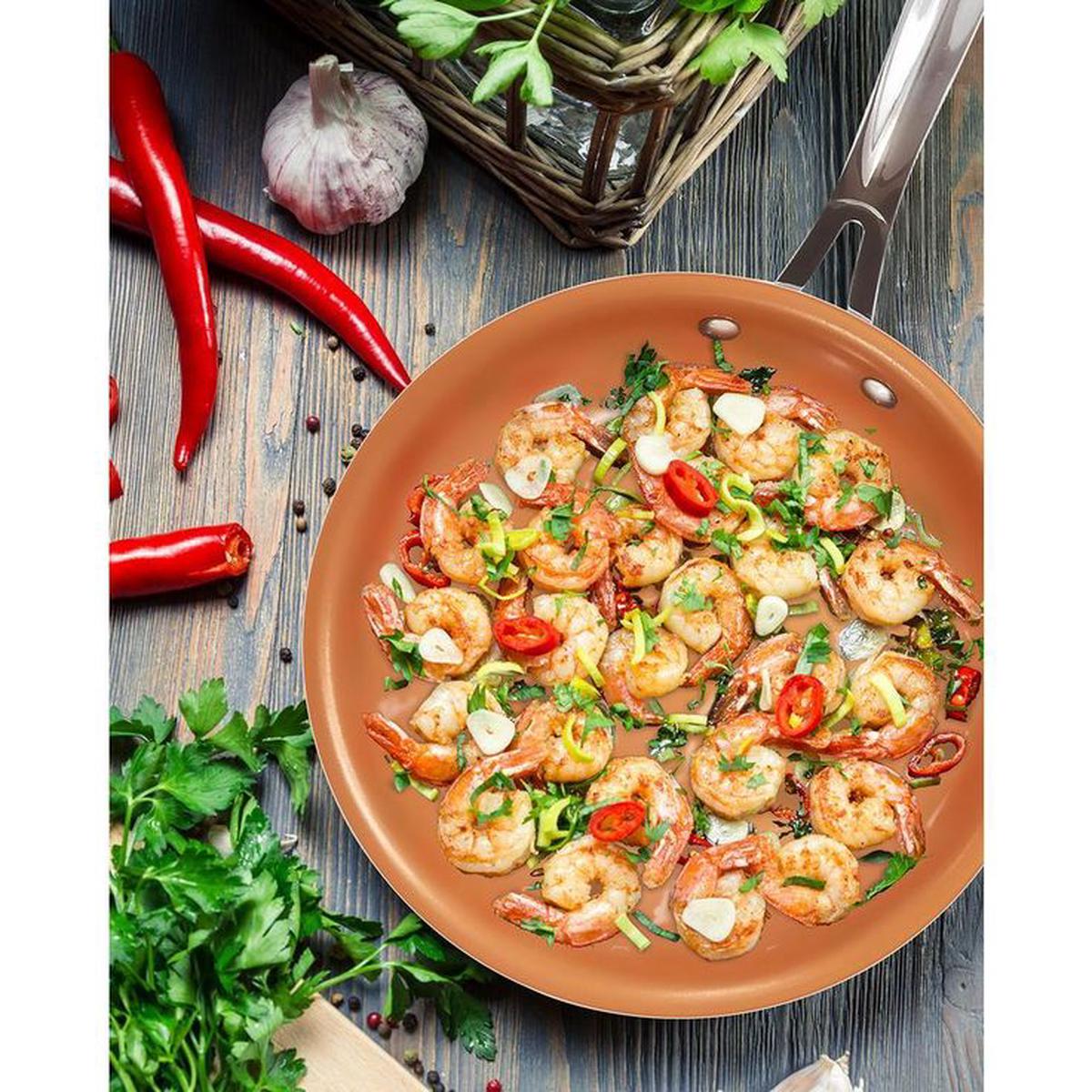 10-Piece Ti-Ceramic Nonstick Coating Cookware Set with Utensils